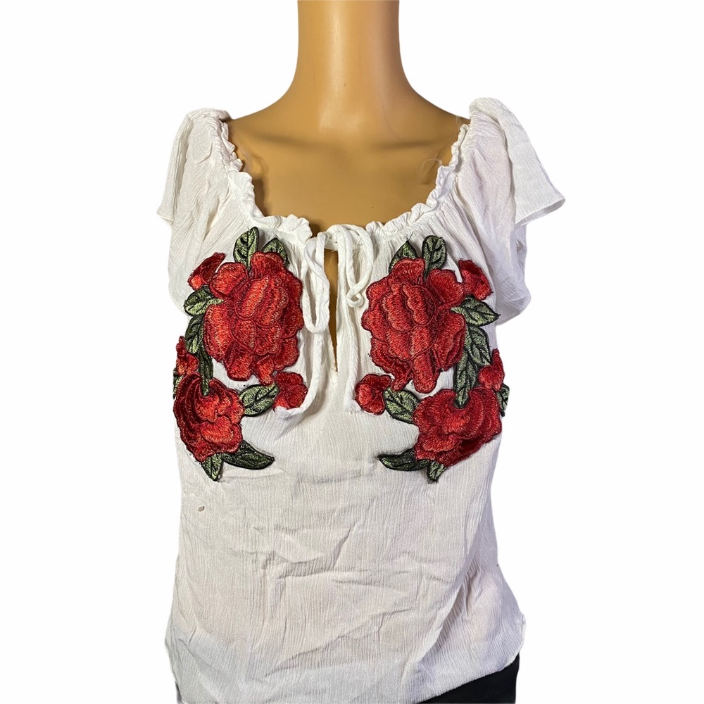 Rose Print Top